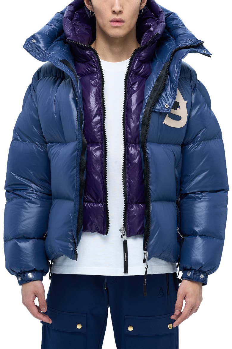 Kudu Gen Double Hood Puffer Jacket 2.0, Main, color, Blue