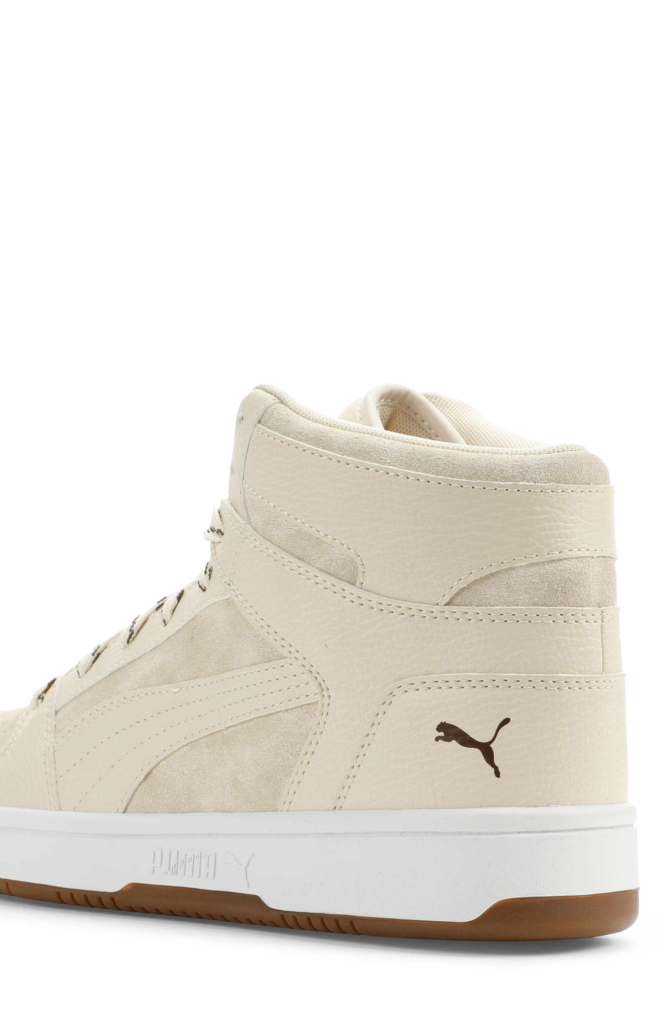 Rebound Layup Suave High Top Sneaker, Alternate, color, ALPINE SNOW/ SNOW/ CHOCOLATE