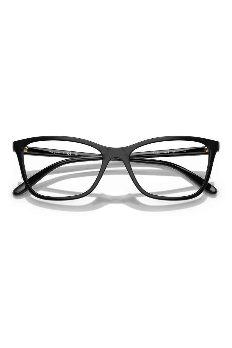 52mm Butterfly Optical Glasses, Alternate, color, BLACK