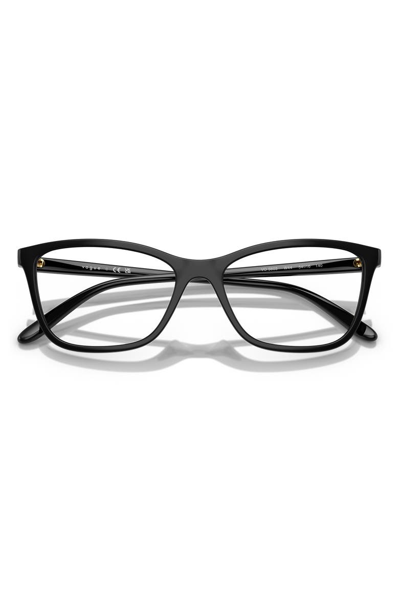 VOGUE 54mm Butterfly Optical Glasses, Alternate, color, Black