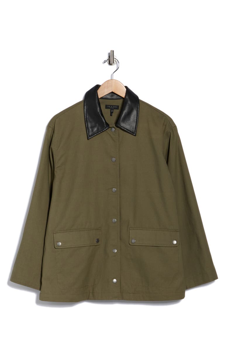 rag & bone Cassandra Jacket, Alternate, color, Light Olive