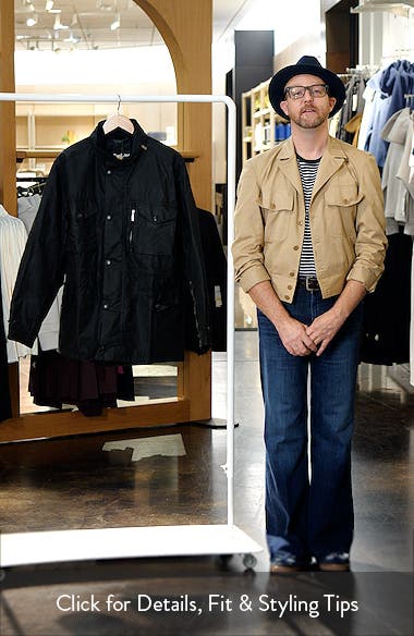 Barbour Sapper Water Resistant Waxed Cotton Jacket | Nordstrom Barbour Sapper Water Resistant Waxed Cotton Jacket | Nordstrom