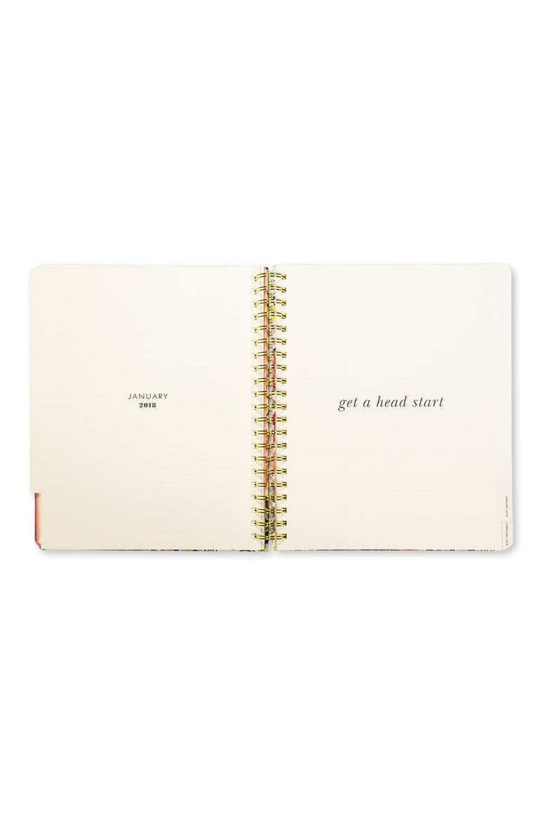 mega 17-month agenda, Alternate, color, DAHLIA