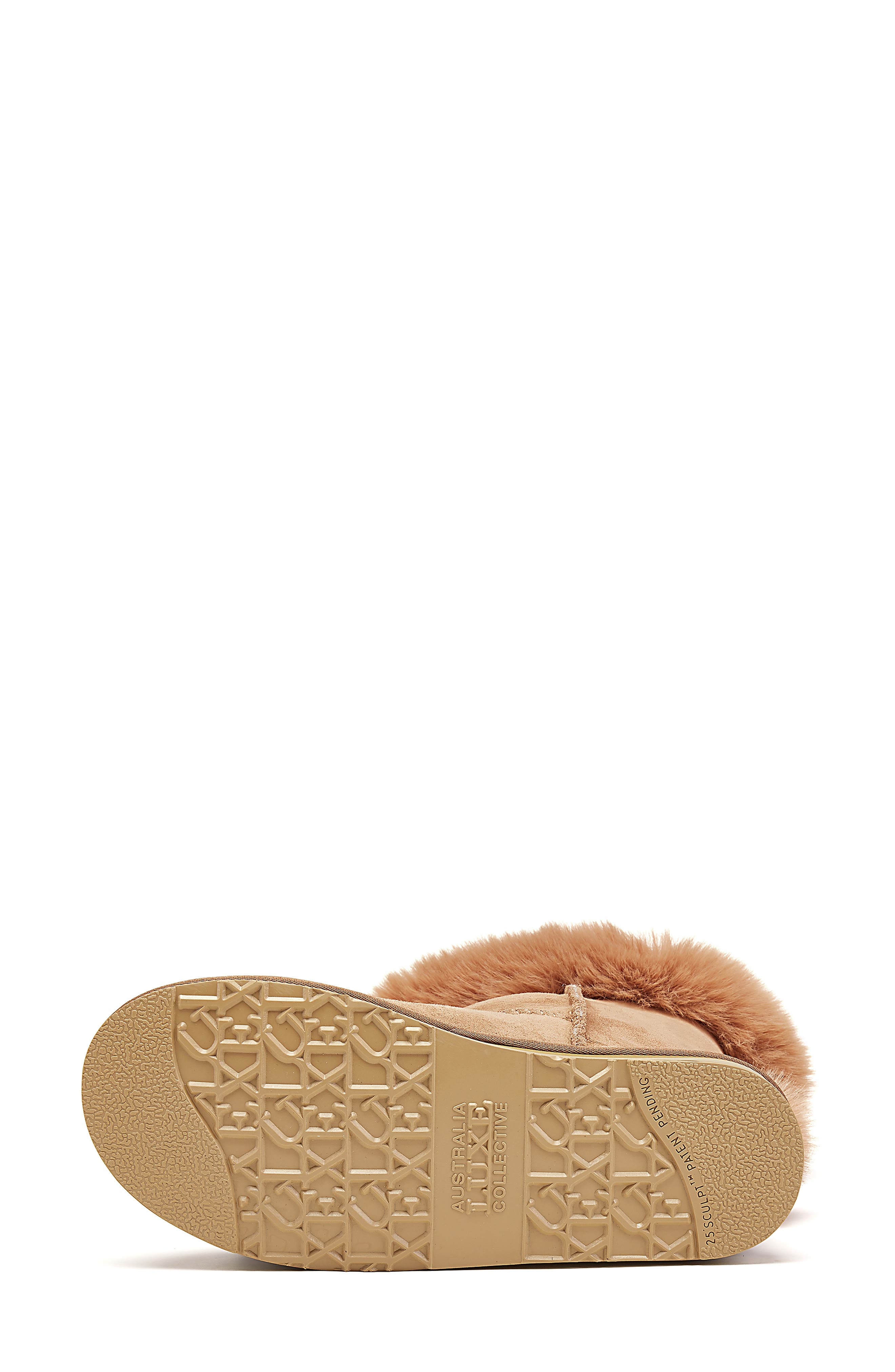 Australia Luxe Collective Nordic Genuine Shearling Lined Short Boot, Alternate, color, Chestnut