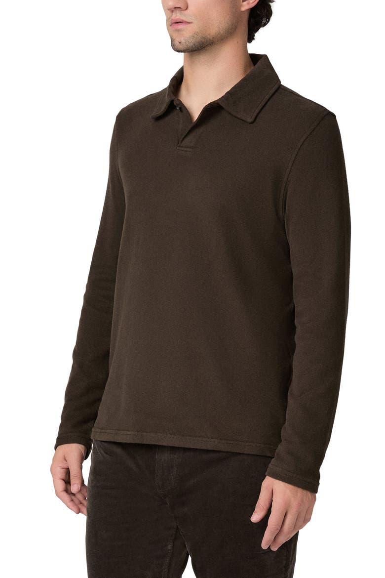 Hammond Long Sleeve Polo, Alternate, color, DARK AGAR