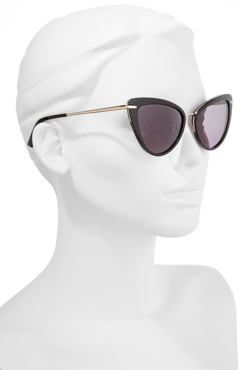 Ted Baker London 53mm Cat Eye Sunglasses, Alternate, color, 