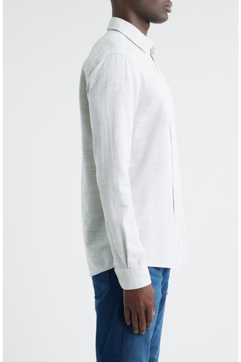 Long Sleeve Cotton Button-Up Shirt, Alternate, color, OIL GREEN
