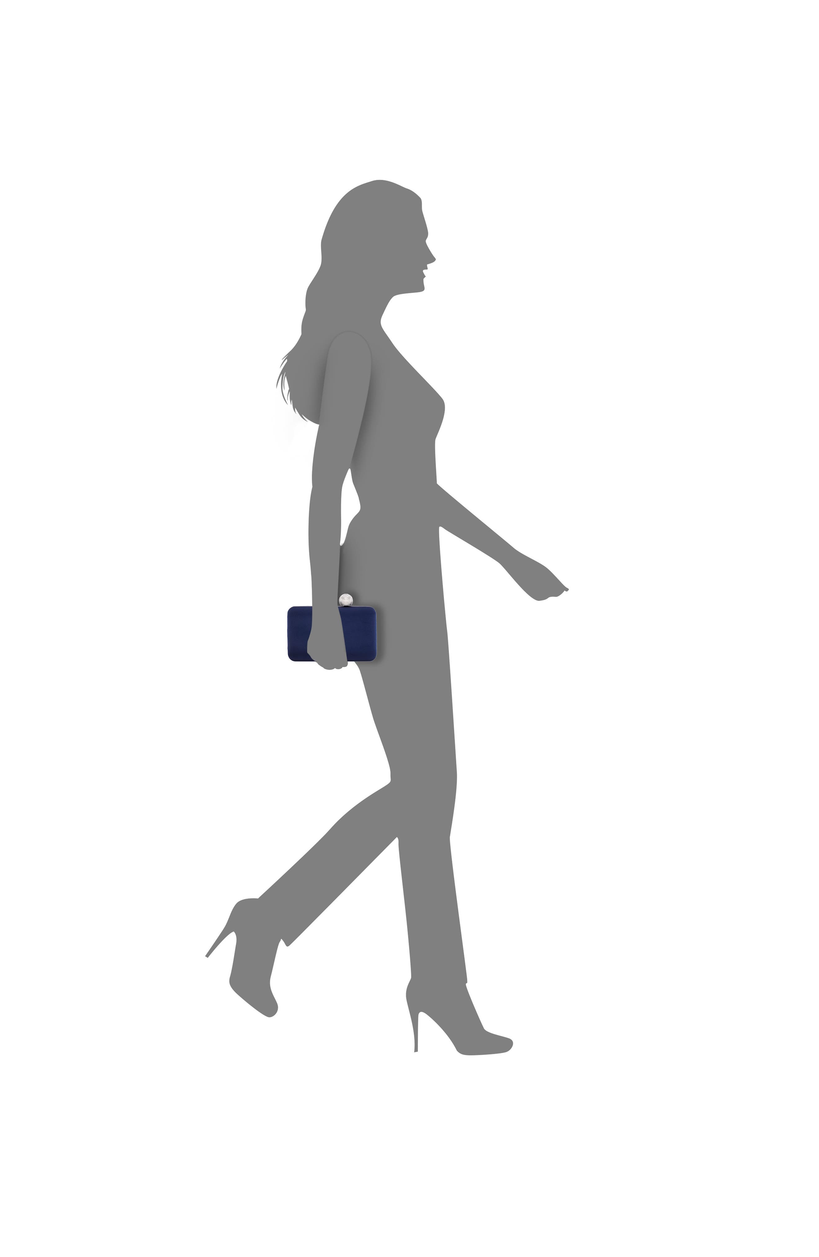 Nina Kimberly Clutch, Alternate, color, New Navy