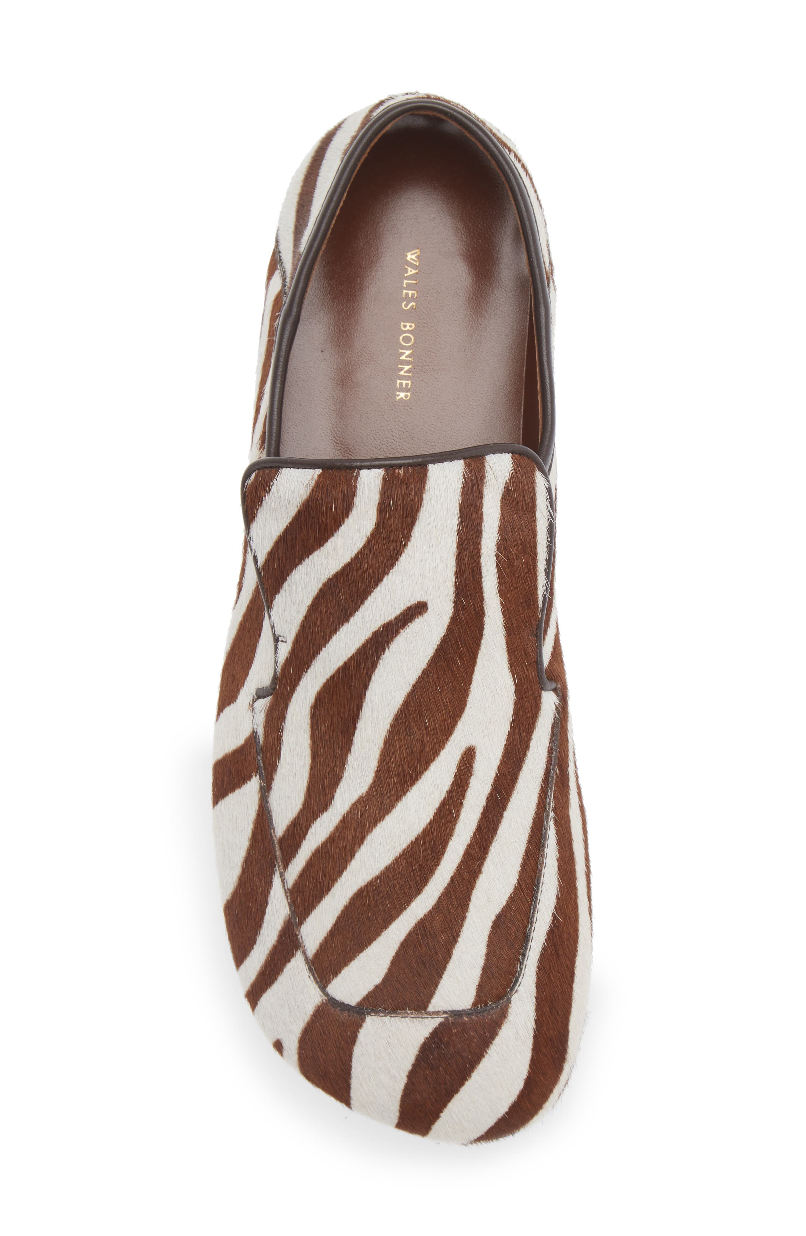 Dakar Genuine Calf Hair Loafer, Alternate, color, IVORY/ BROWN