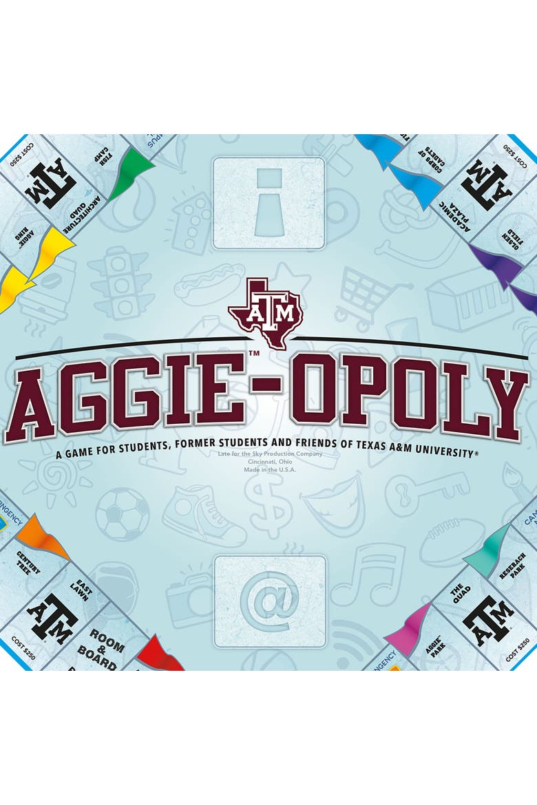 Aggie Opoly Texas A&M Family Board Game Ages 8+, Alternate, color, Multicolored