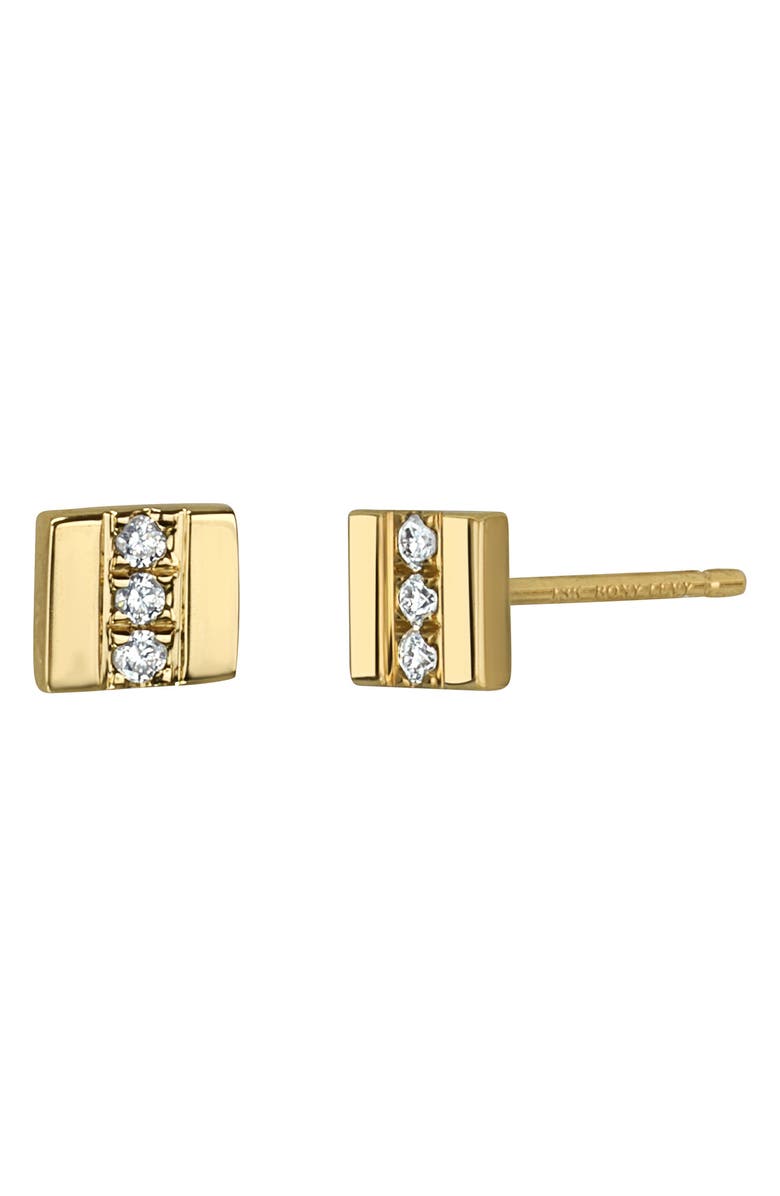 Bony Levy Cleo Diamond Stud Earrings, Main, color, 18K Yellow Gold