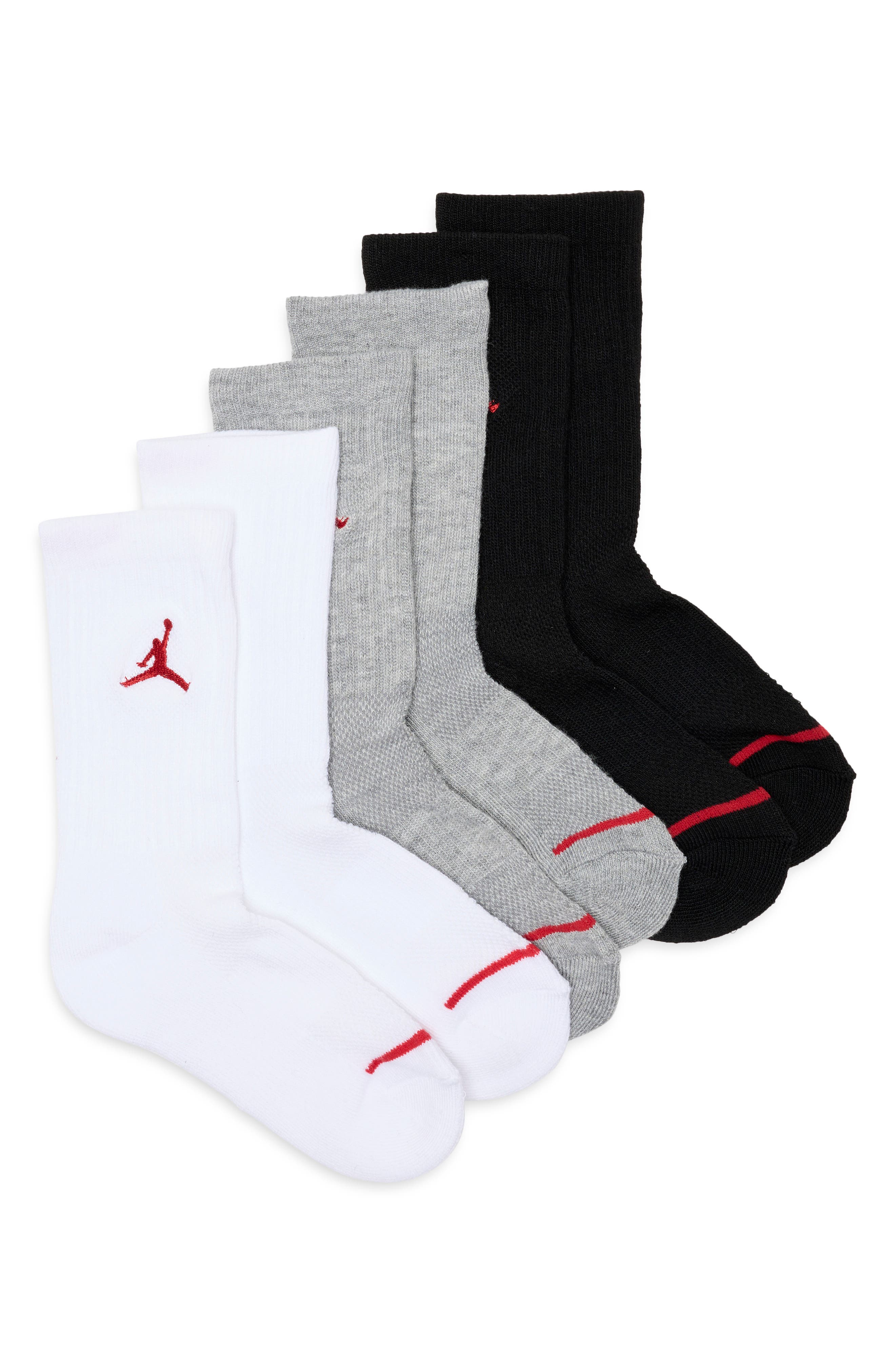 Jordan Kids' Jumpman 3-Pack Crew Socks