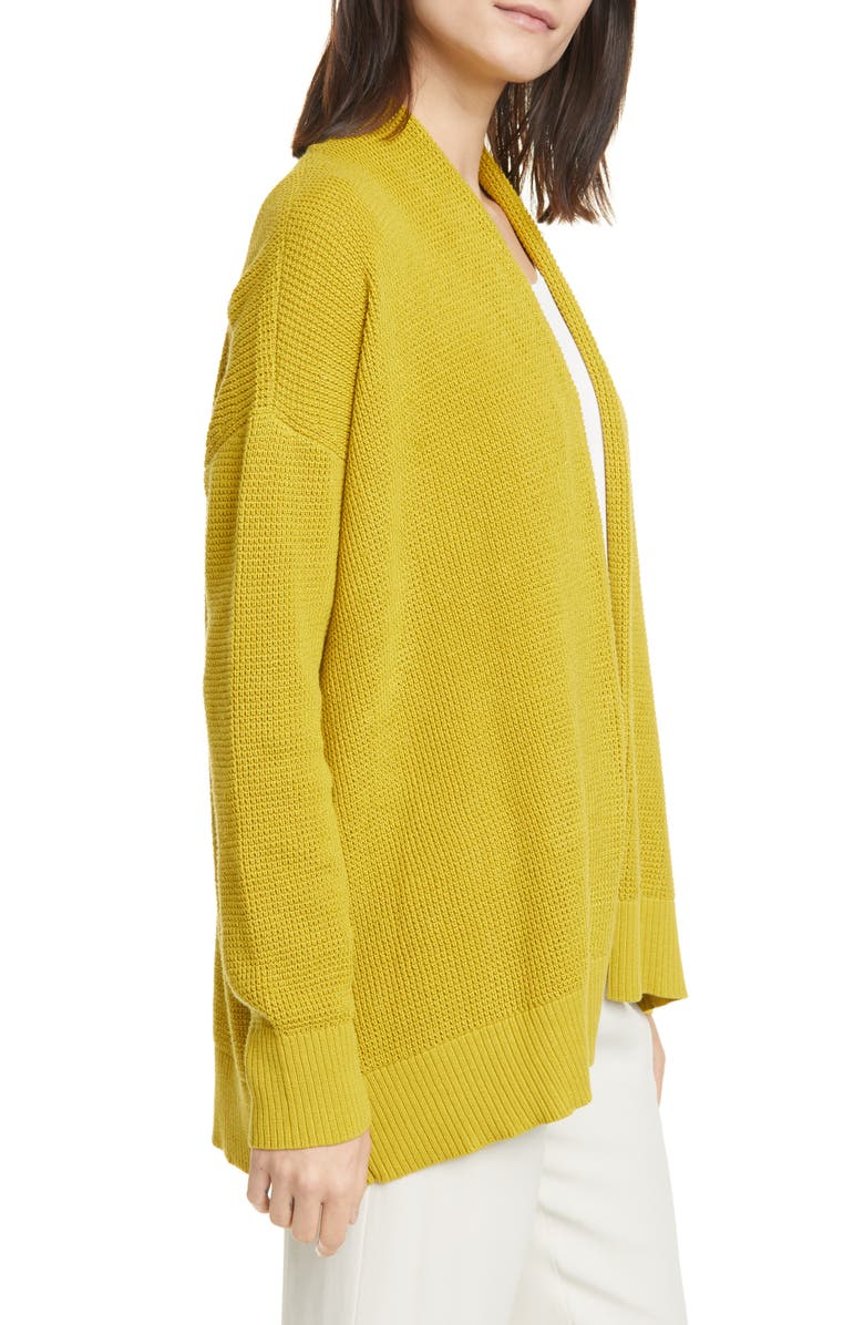 Eileen Fisher Organic Cotton Open Front Cardigan, Alternate, color,