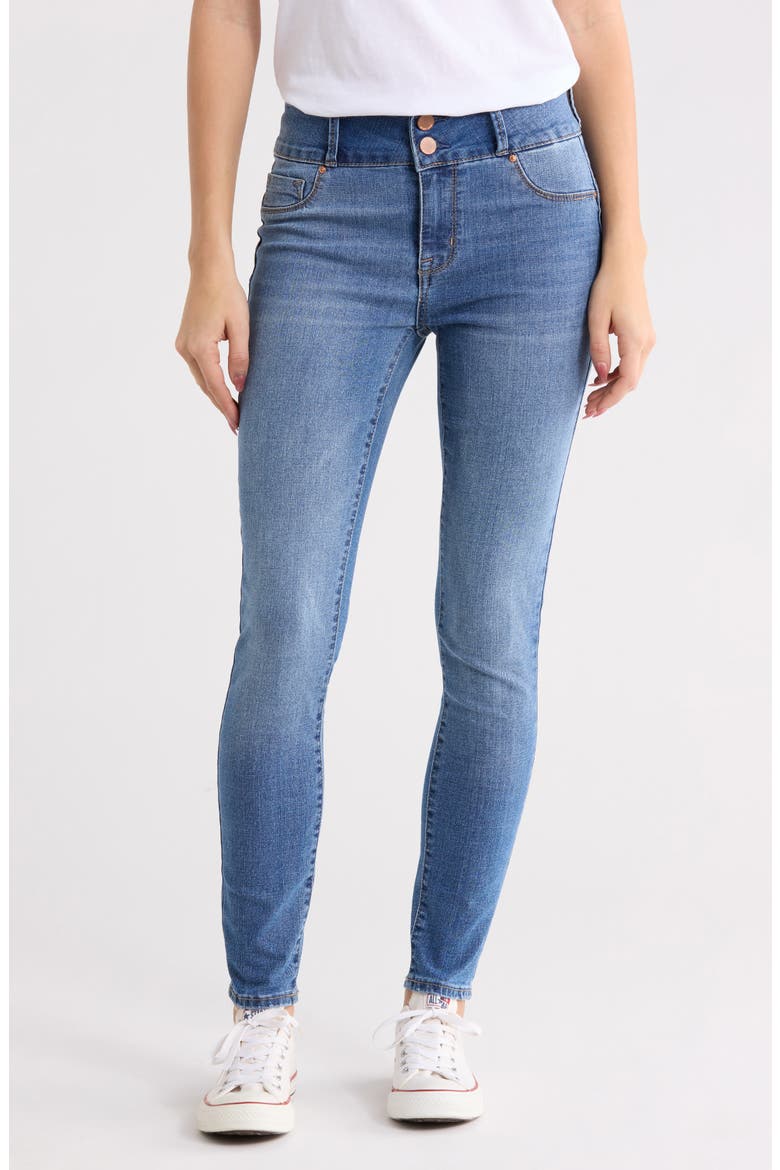 Curvy High Waist Skinny Jeans, Main, color, OCEAN DRIFT