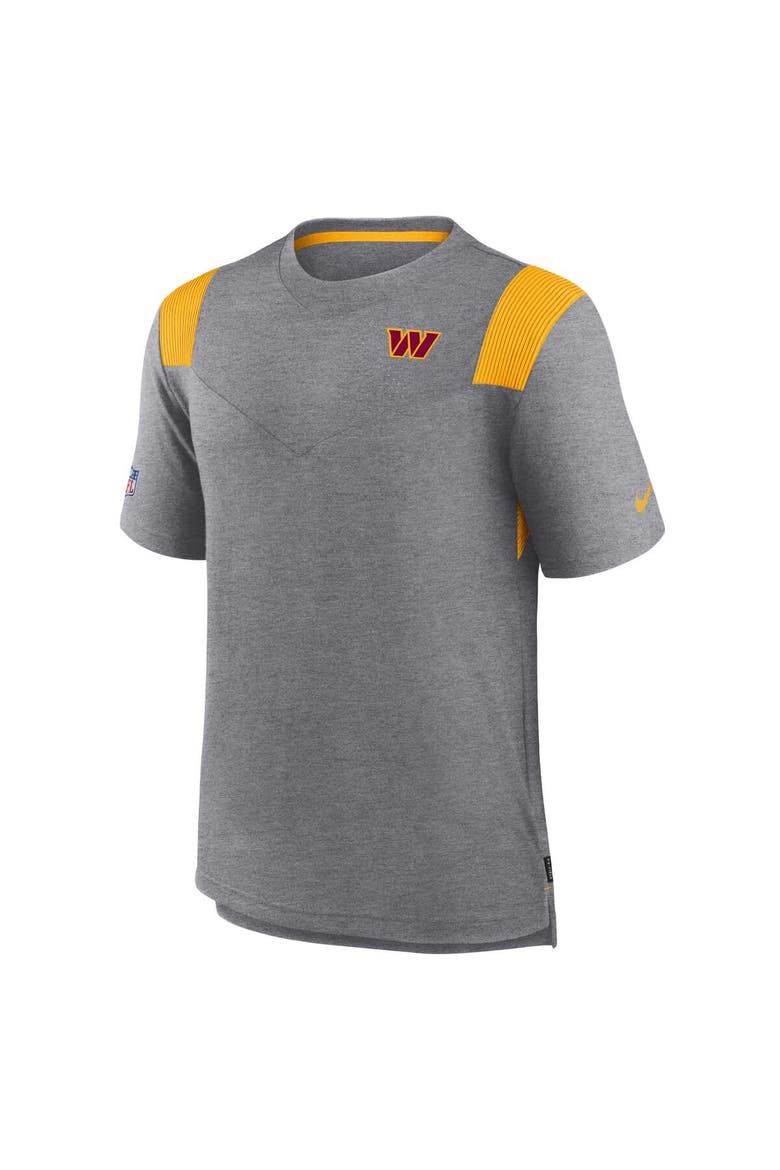 Men's Nike Charcoal Washington Commanders Sideline Tonal Logo Performance Player T-Shirt, Alternate, color, Charcoal