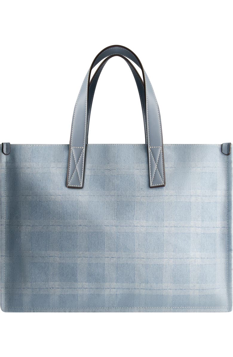 True Religion Stripe Denim City Tote, Alternate, color,