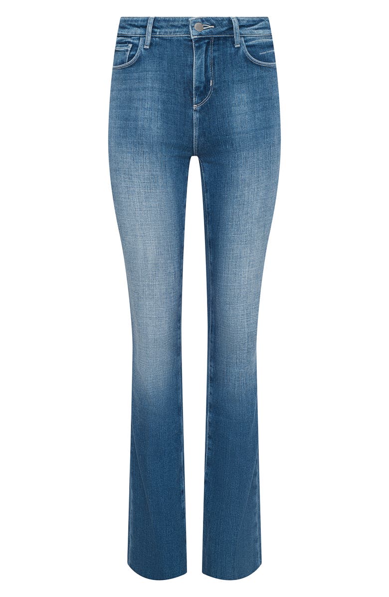 L'AGENCE Ruth Raw Hem Straight Leg Jeans, Alternate, color, Castro