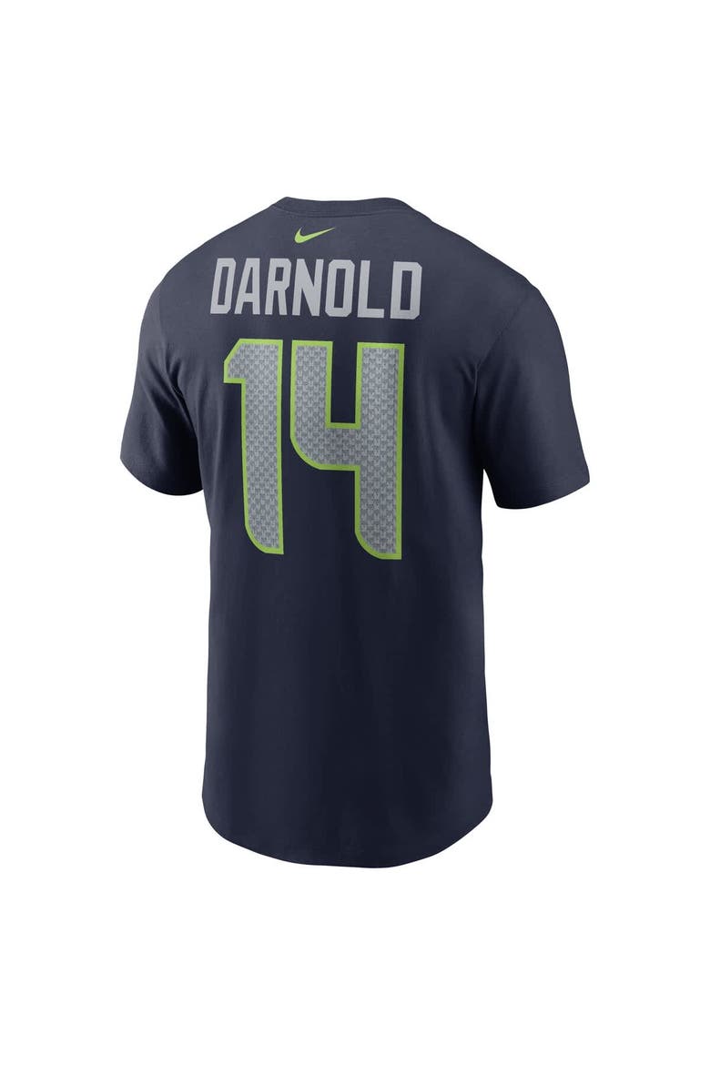 Men's  Nike Sam Darnold College Navy Seattle Seahawks Name & Number T-Shirt, Alternate, color, Navy