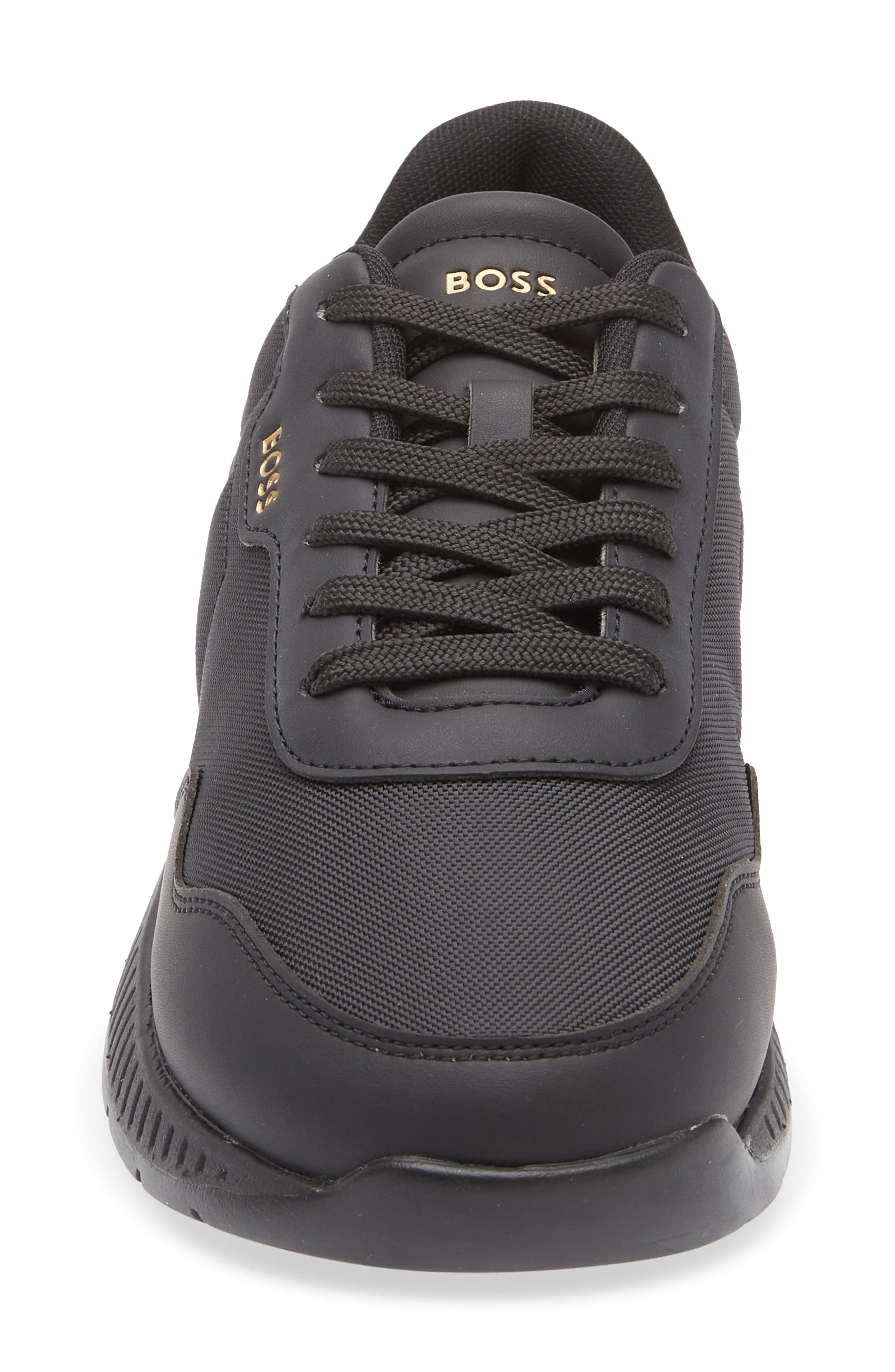 BOSS Titanium Runn NYPU Sneaker, Alternate, color, Black