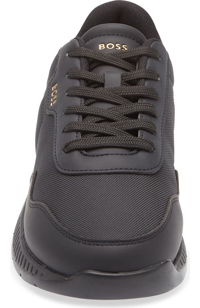 BOSS Titanium Runn NYPU Sneaker, Alternate, color, Black
