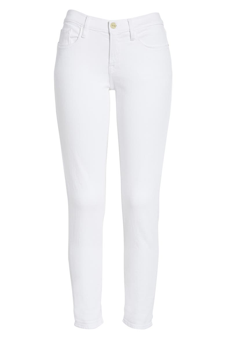 Le Garcon Ankle Boyfriend Jeans, Alternate, color, BLANC