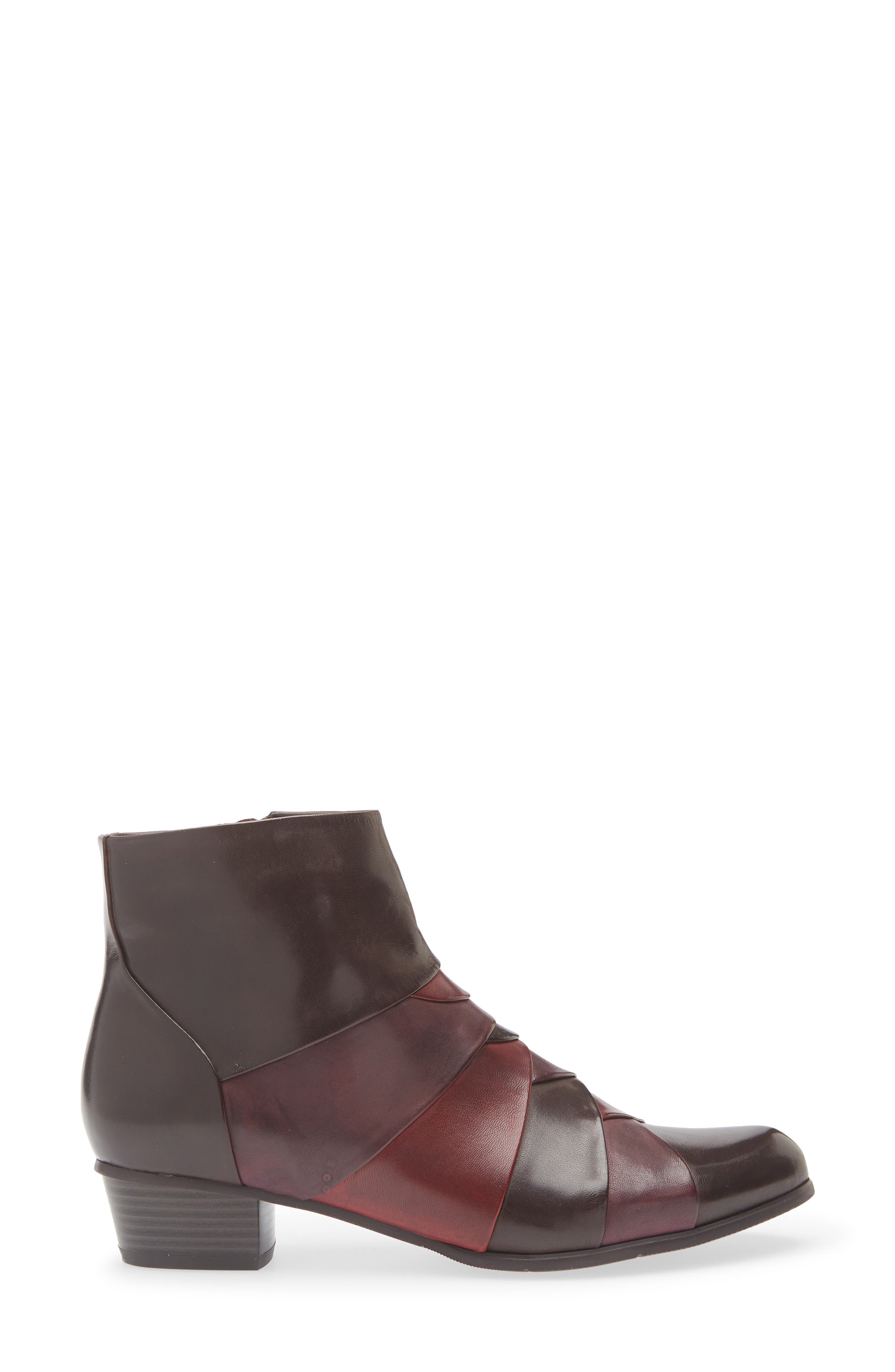 Stefany Block Heel Bootie, Alternate, color, BROWN/ VINO