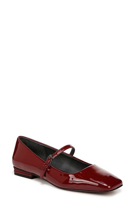 Maroon flat shoes hotsell