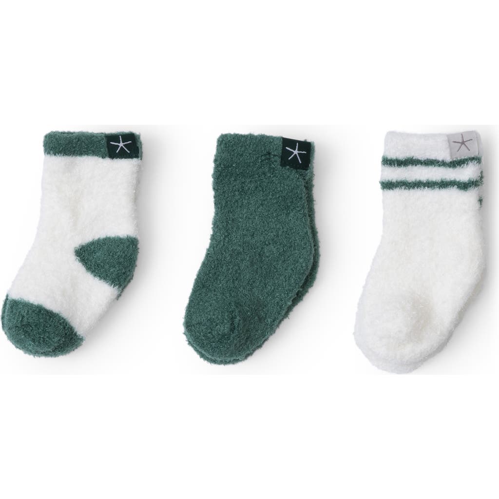 Barefoot Dreams Cozychic Lite® 3-pack Sock Set In Pinecrest