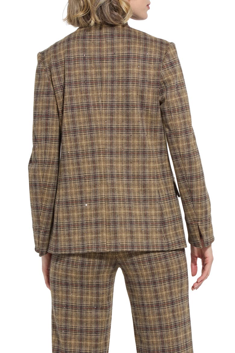 Marceline Brushed Jacquard Blazer, Alternate, color, BRIT BRUSHED PLAID