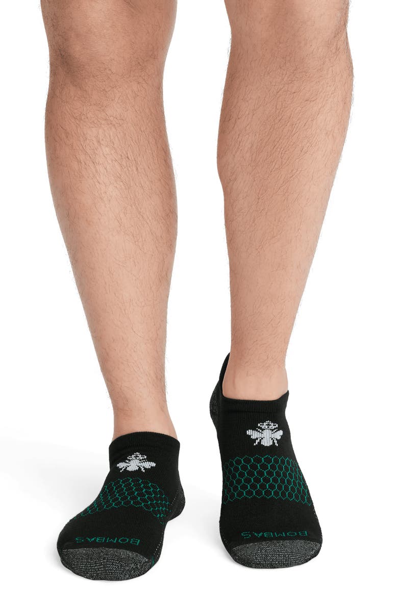 Bombas Core Solid Golf Ankle Socks, Alternate, color, Black