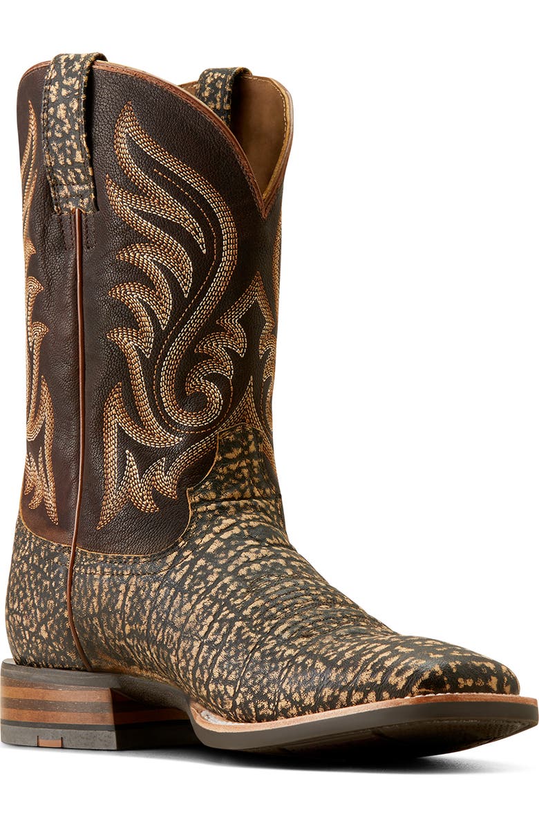 Ariat Cattle Call Western Boot, Main, color, Muddy Elephant Print