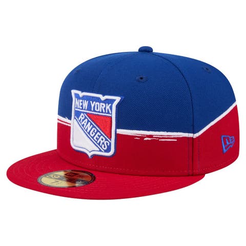 Men's New Era Red/Royal New York Rangers Vintage Color Dip 59FIFTY Fitted Hat