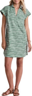 vineyard vines Margo Harbor Camo Print Seersucker Shirtdress