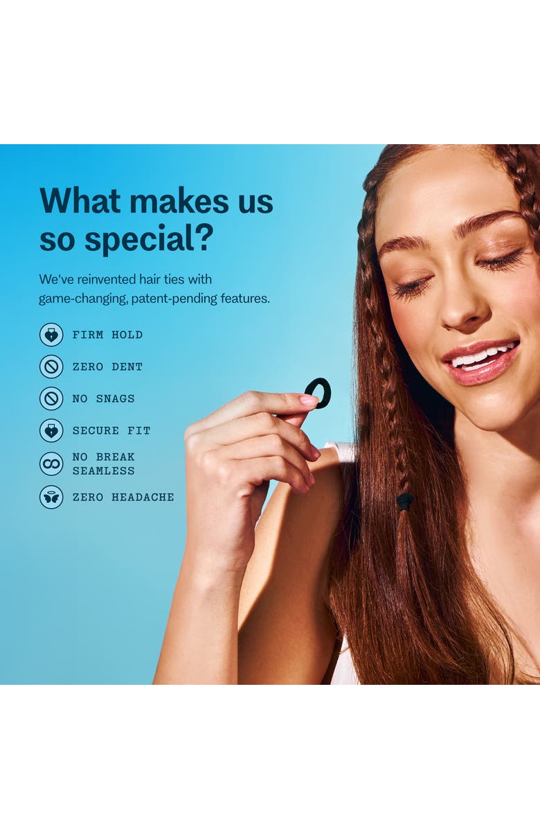 Gimme Beauty Braid Ends Medium Hair Bands, Alternate, color, Dark Brown