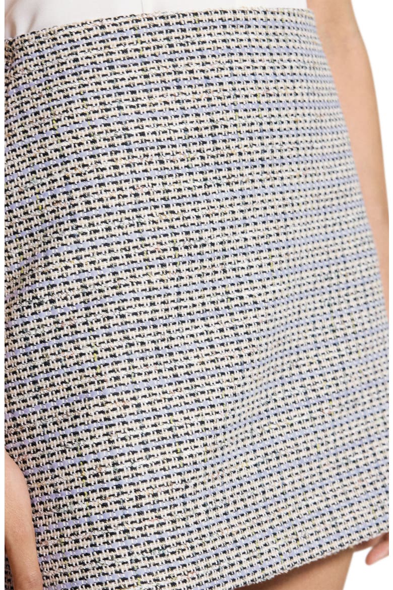 Tweed Miniskirt, Alternate, color, LAVENDER MULTI
