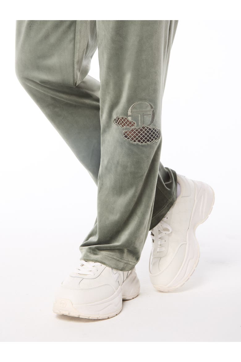 Nuvola Velour Track Pant, Alternate, color, AGAVE GREEN