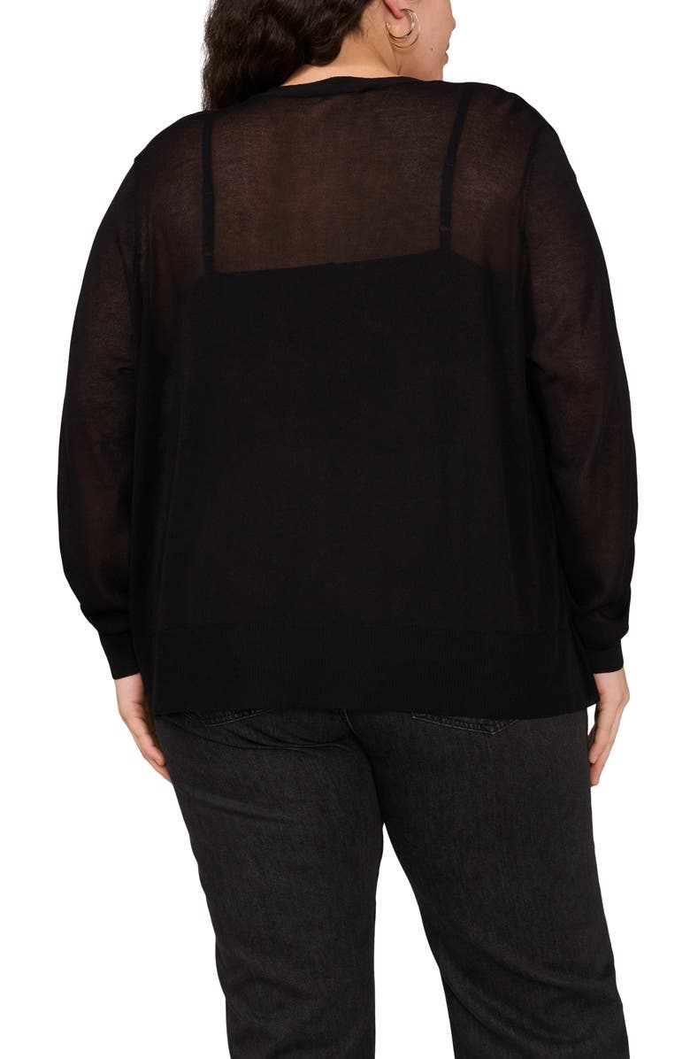 Vince Camuto Tissue Knit Cardigan, Alternate, color, 