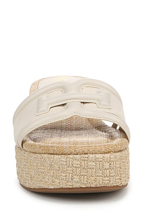 Sam Edelman Pauleena Espadrille Sandal Sand Dune Leather In Modern Ivory