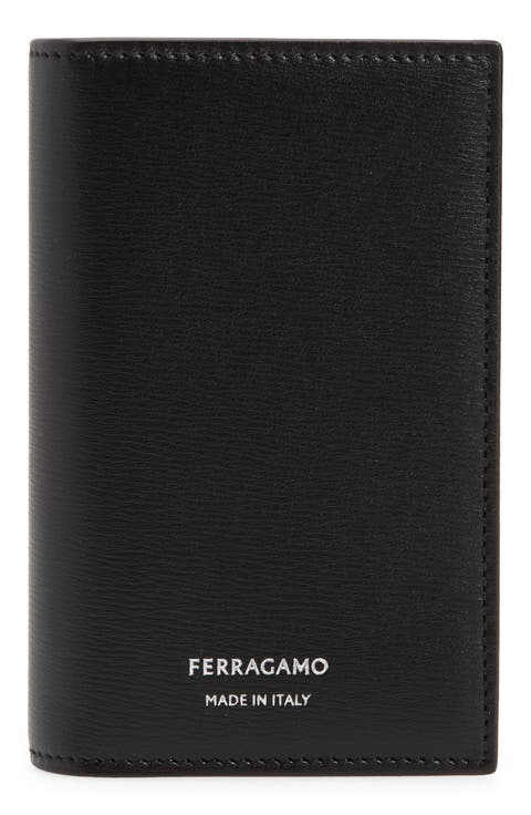 Vertical Bifold Leather Card Holder