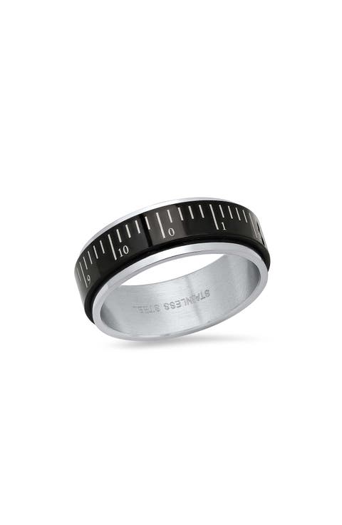 Men's Two Tone Spinner Ring