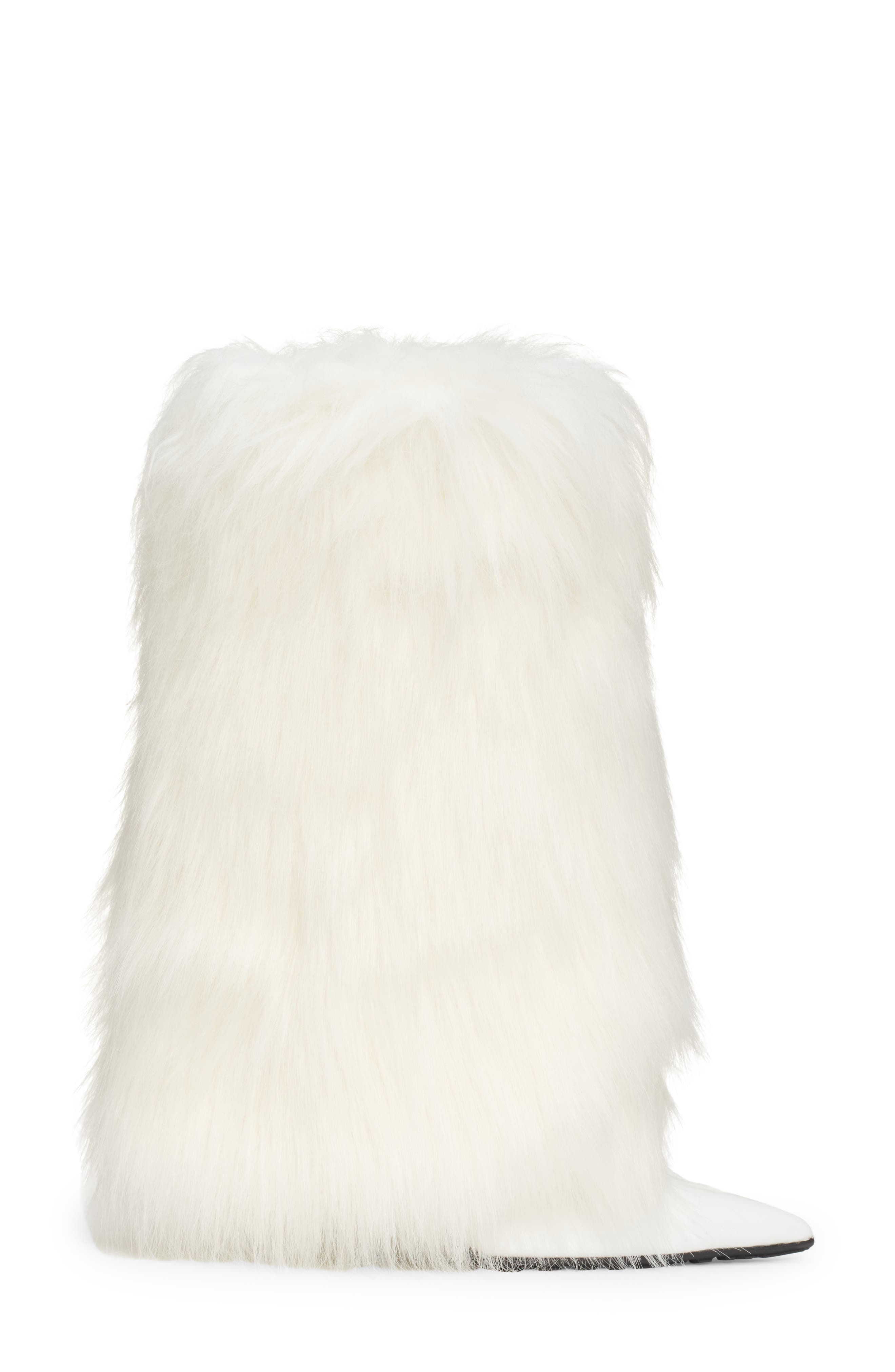 Dolce&Gabbana Faux Fur Knee High Boot, Alternate, color, 
