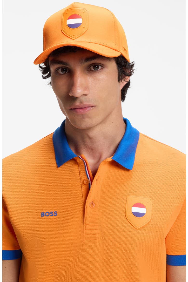 Poulin Lux Flag Patch Adjustable Baseball Cap, Alternate, color, NETHERLANDS