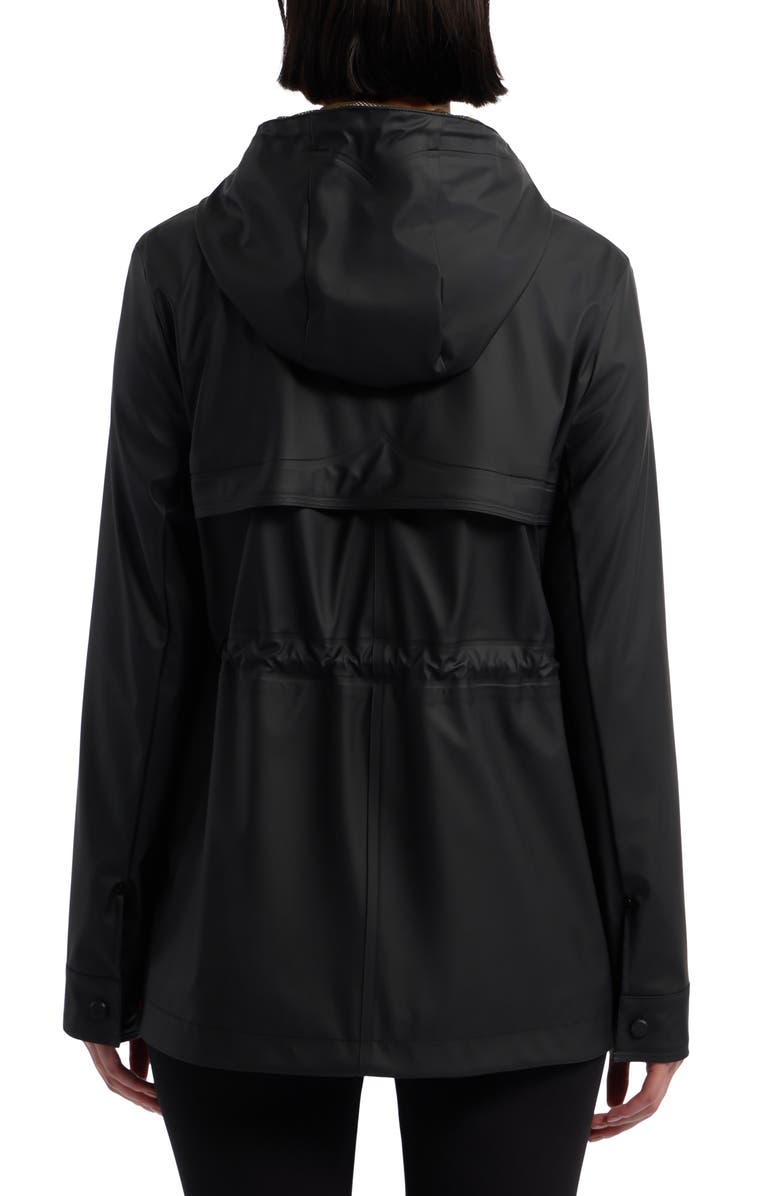 Hunter Abbey Short Rubberized Rain Jacket, Alternate, color,