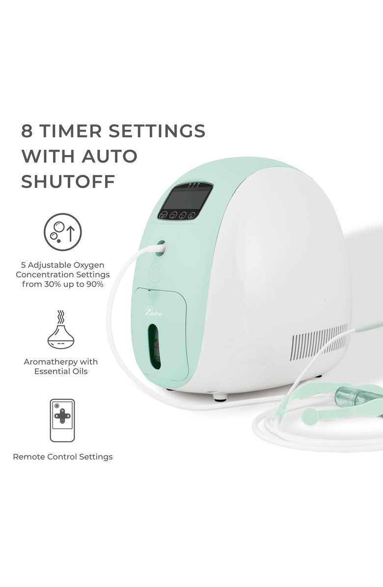 Zadro Oxygen Bar with Lavender Essential Oil, Alternate, color, White/Green