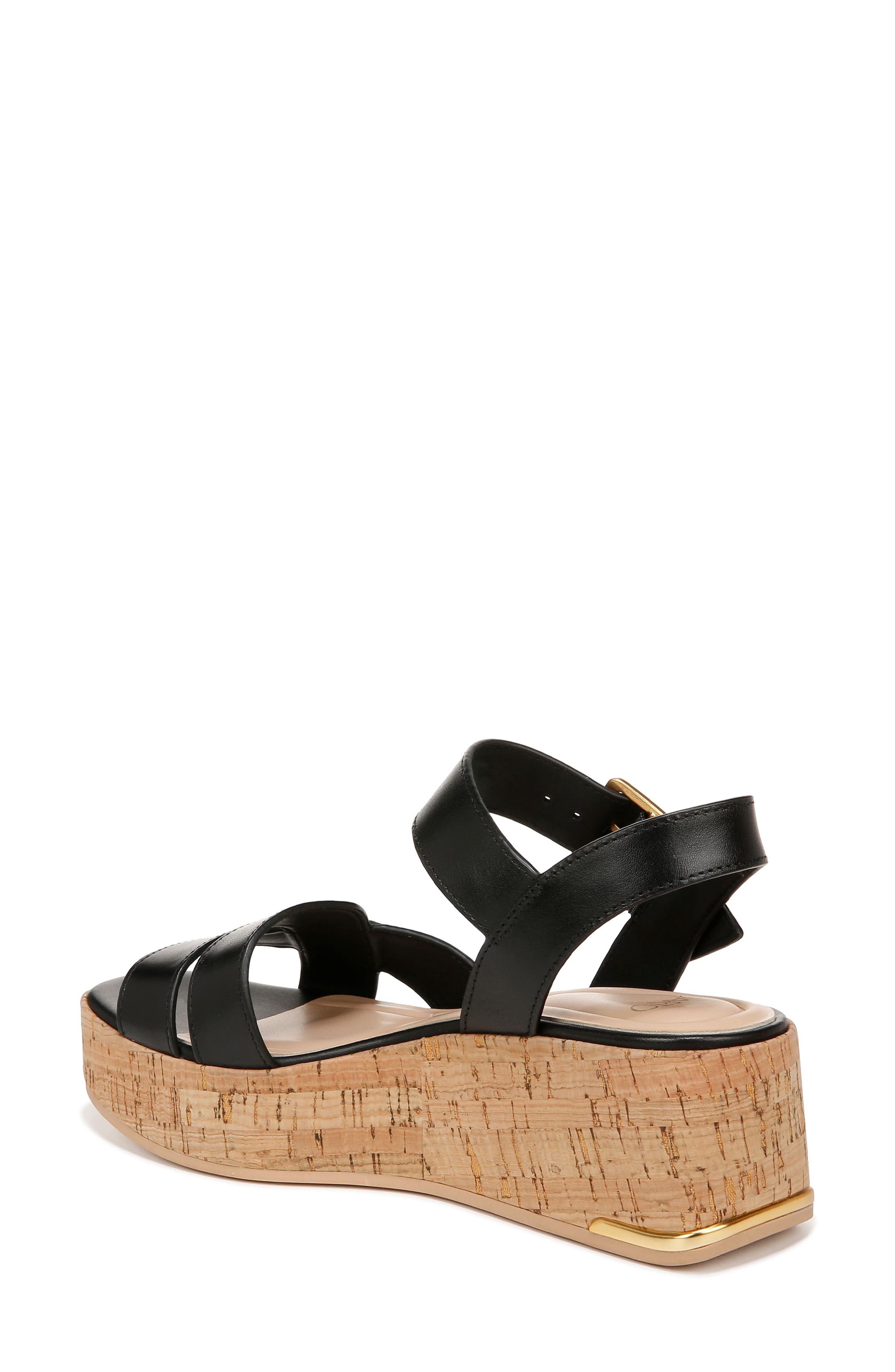 SARTO by Franco Sarto Tilly Ankle Strap Platform Wedge Sandal, Alternate, color, Black