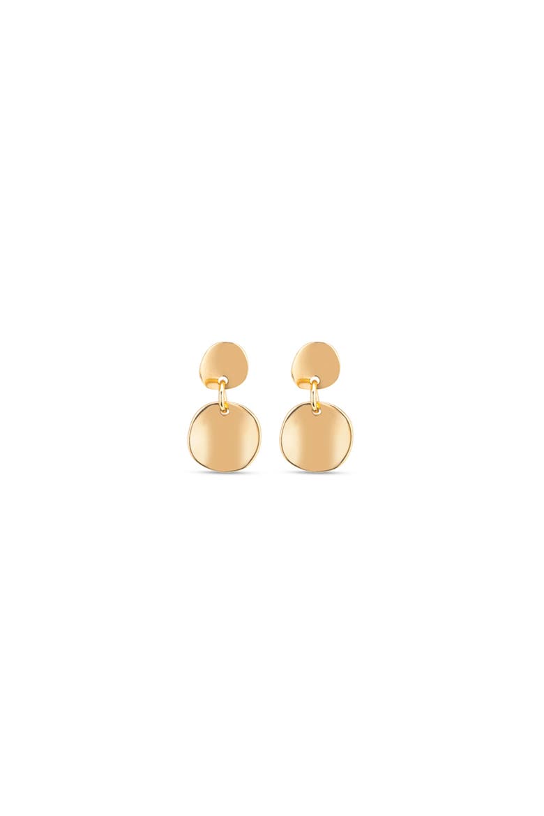 18K gold-plated hinged earrings, Main, color, Gold