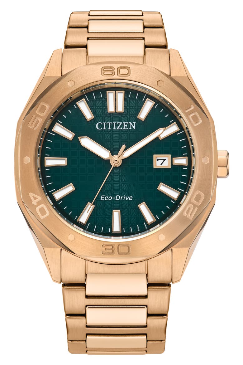 Sport Casual Odyn Bracelet Watch, 41mm, Main, color, ROSE GOLD-TONE