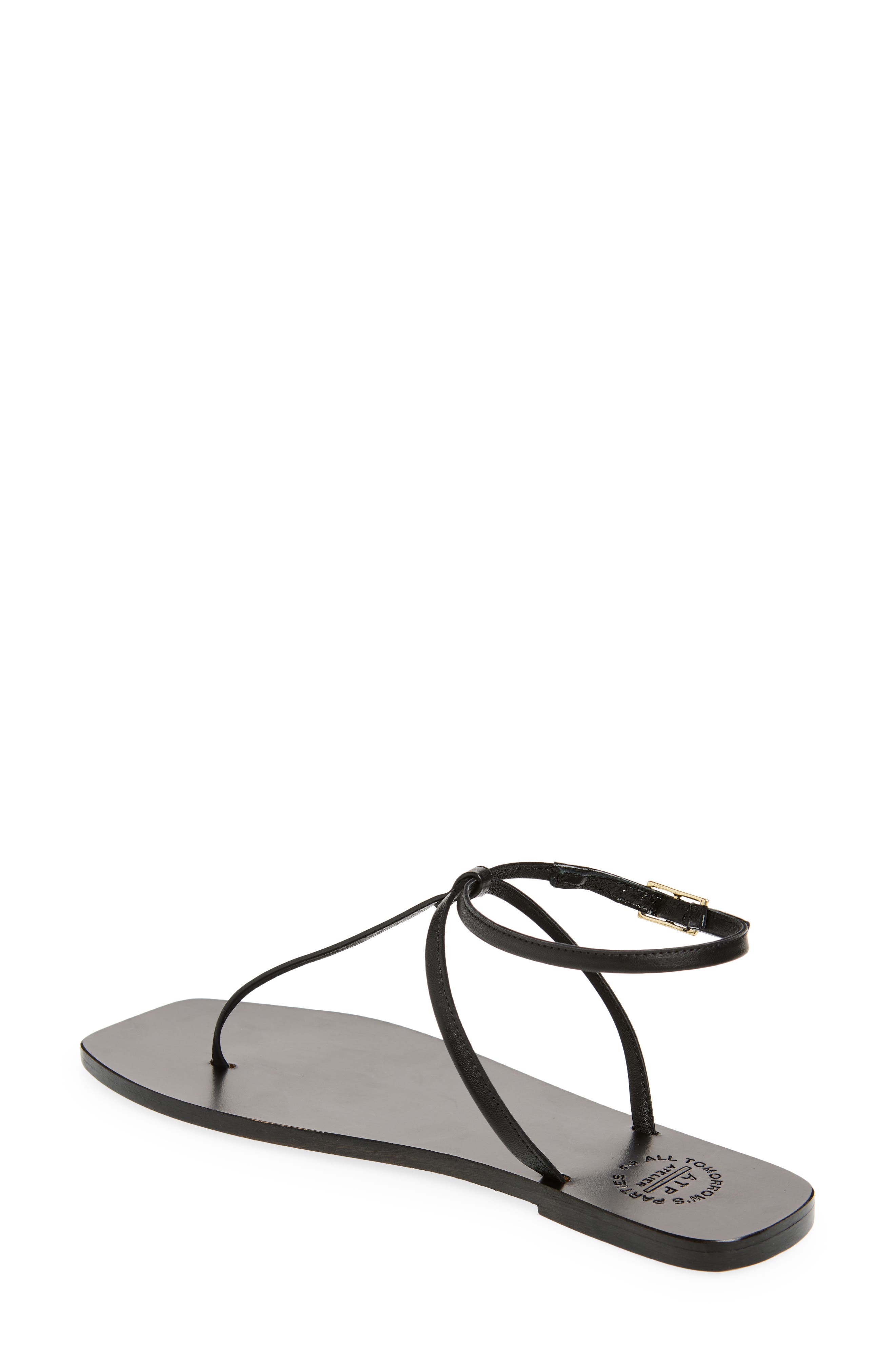 ATP ATELIER Alassia T-Strap Sandal, Alternate, color, Black