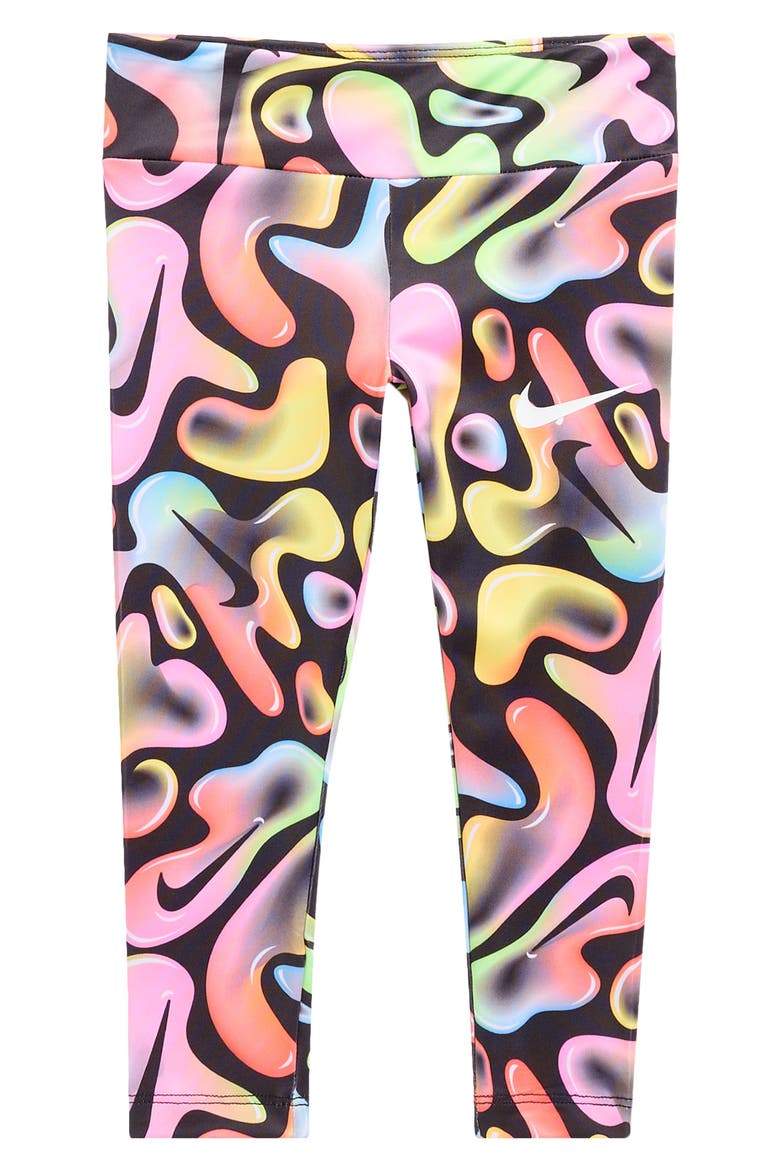 Kids' Dri-FIT Freeze Tag Leggings, Main, color, BLACK