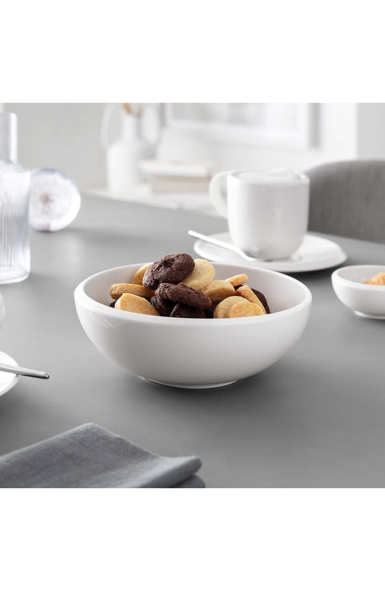 Villeroy & Boch NewMoon Small Round Vegetable Bowl, Alternate, color, White